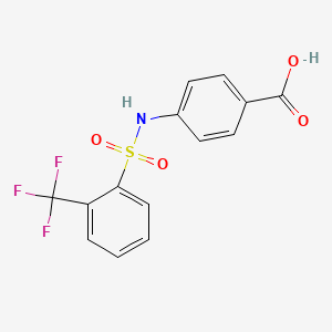 4-[[2-(trifluoromethyl)phenyl]sulfonylamino]benzoic Acid