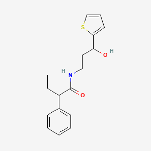 N-(3-hydroxy-3-(thiophen-2-yl)propyl)-2-phenylbutanamide