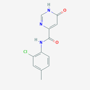 molecular formula C12H10ClN3O2 B2819297 N-(2-氯-4-甲基苯基)-6-羟基嘧啶-4-羧酰胺 CAS No. 2034361-14-1