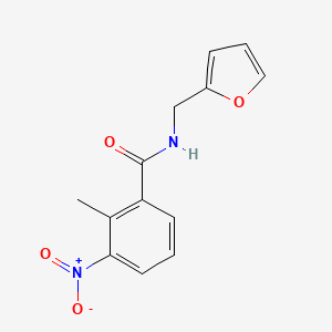 molecular formula C13H12N2O4 B2819299 N-(furan-2-ylmethyl)-2-methyl-3-nitrobenzamide CAS No. 312703-99-4