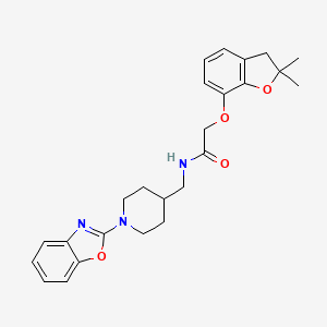 N-((1-(benzo[d]oxazol-2-yl)piperidin-4-yl)methyl)-2-((2,2-dimethyl-2,3-dihydrobenzofuran-7-yl)oxy)acetamide