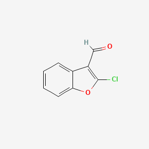 molecular formula C9H5ClO2 B2819305 2-Chloro-1-benzofuran-3-carbaldehyde CAS No. 79091-27-3