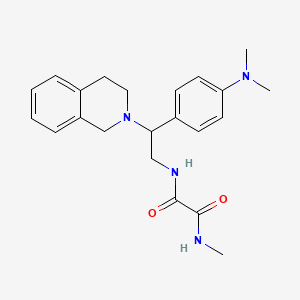 N'-{2-[4-(dimethylamino)phenyl]-2-(1,2,3,4-tetrahydroisoquinolin-2-yl)ethyl}-N-methylethanediamide