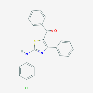 molecular formula C22H15ClN2OS B281933 [2-(4-Chloroanilino)-4-phenyl-1,3-thiazol-5-yl](phenyl)methanone 