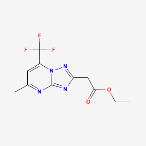 Ethyl [5-methyl-7-(trifluoromethyl)[1,2,4]triazolo[1,5-a]pyrimidin-2-yl]acetate