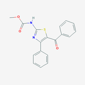 molecular formula C18H14N2O3S B281934 N-(5-苯甲酰-4-苯基-2-噻唑基)氨基甲酸甲酯 