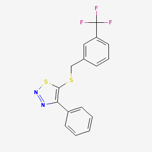 4-Phenyl-5-{[3-(trifluoromethyl)benzyl]sulfanyl}-1,2,3-thiadiazole