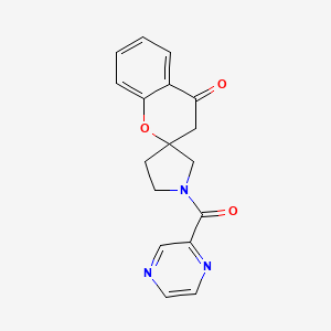1'-(Pyrazine-2-carbonyl)spiro[chroman-2,3'-pyrrolidin]-4-one