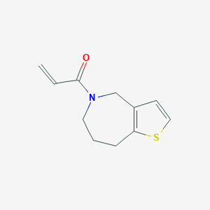 molecular formula C11H13NOS B2819362 1-(4,6,7,8-Tetrahydrothieno[3,2-c]azepin-5-yl)prop-2-en-1-one CAS No. 2224413-12-9