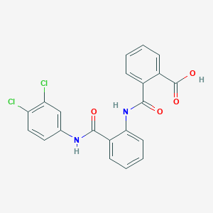 molecular formula C21H14Cl2N2O4 B281938 2-({2-[(3,4-Dichloroanilino)carbonyl]anilino}carbonyl)benzoic acid 