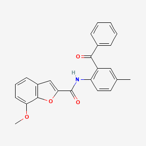 N-(2-benzoyl-4-methylphenyl)-7-methoxybenzofuran-2-carboxamide