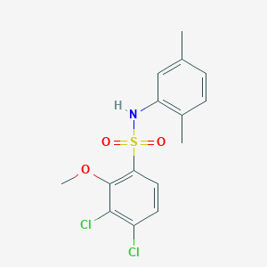3,4-dichloro-N-(2,5-dimethylphenyl)-2-methoxybenzene-1-sulfonamide