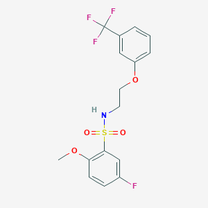 5-fluoro-2-methoxy-N-(2-(3-(trifluoromethyl)phenoxy)ethyl)benzenesulfonamide