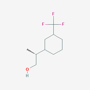 (2R)-2-[3-(Trifluoromethyl)cyclohexyl]propan-1-ol