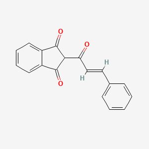 molecular formula C18H12O3 B2819403 2-肉桂酰基-1H-茚烯-1,3(2H)-二酮 CAS No. 1164509-59-4