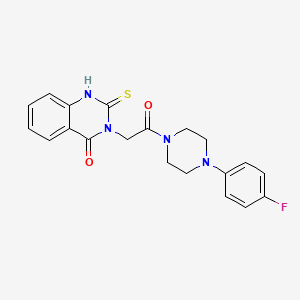 3-{2-[4-(4-fluorophenyl)piperazin-1-yl]-2-oxoethyl}-2-thioxo-2,3-dihydroquinazolin-4(1H)-one