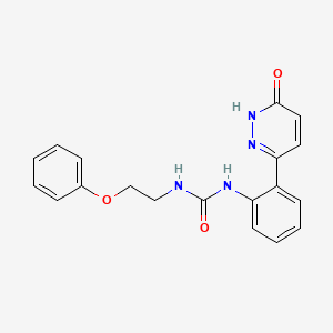 molecular formula C19H18N4O3 B2819408 1-(2-(6-氧代-1,6-二氢吡啶-3-基)苯基)-3-(2-苯氧基乙基)脲 CAS No. 1428372-47-7