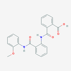 molecular formula C22H18N2O5 B281941 2-({2-[(2-Methoxyanilino)carbonyl]anilino}carbonyl)benzoic acid 