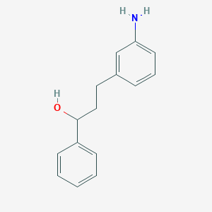 molecular formula C15H17NO B2819412 3-(3-Aminophenyl)-1-phenylpropan-1-ol CAS No. 87082-42-6