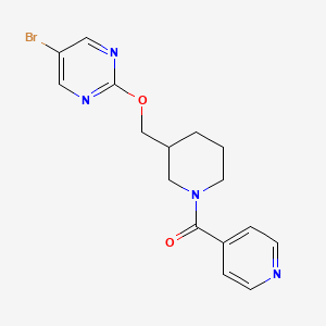 5-Bromo-2-{[1-(pyridine-4-carbonyl)piperidin-3-yl]methoxy}pyrimidine