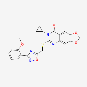 N-(tert-butyl)-4-{[3-(3-fluorophenyl)-3H-imidazo[4,5-b]pyridin-2-yl]methyl}piperazine-1-carboxamide