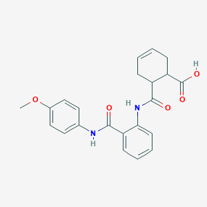 6-({2-[(4-Methoxyanilino)carbonyl]anilino}carbonyl)-3-cyclohexene-1-carboxylic acid