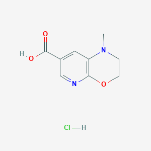 1-Methyl-2,3-dihydropyrido[2,3-b][1,4]oxazine-7-carboxylic acid;hydrochloride
