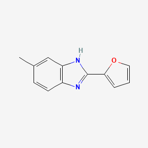 molecular formula C12H10N2O B2819435 2-(furan-2-yl)-5-methyl-1H-benzimidazole CAS No. 83330-28-3