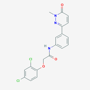 molecular formula C19H15Cl2N3O3 B2819436 2-(2,4-dichlorophenoxy)-N-(3-(1-methyl-6-oxo-1,6-dihydropyridazin-3-yl)phenyl)acetamide CAS No. 942013-74-3