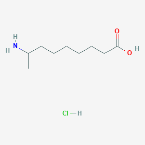 molecular formula C9H20ClNO2 B2819439 8-Aminononanoic acid;hydrochloride CAS No. 2551118-93-3
