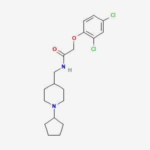 N-((1-cyclopentylpiperidin-4-yl)methyl)-2-(2,4-dichlorophenoxy)acetamide