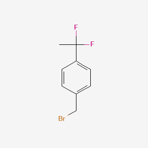 molecular formula C9H9BrF2 B2819446 1-(Bromomethyl)-4-(1,1-difluoroethyl)benzene CAS No. 1654773-79-1