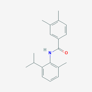 molecular formula C19H23NO B2819448 3,4-二甲基-N-(2-甲基-6-异丙基苯基)苯甲酰胺 CAS No. 433699-23-1