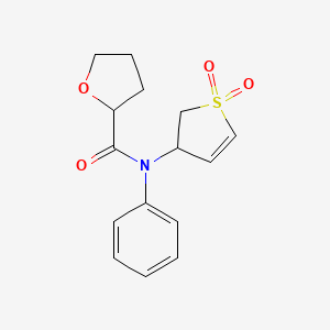 N-(1,1-dioxido-2,3-dihydrothiophen-3-yl)-N-phenyltetrahydrofuran-2-carboxamide