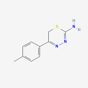 molecular formula C10H11N3S B2819461 5-(4-methylphenyl)-6H-1,3,4-thiadiazin-2-amine CAS No. 737808-15-0