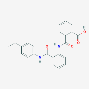 6-({2-[(4-Isopropylanilino)carbonyl]anilino}carbonyl)-3-cyclohexene-1-carboxylic acid