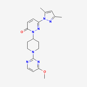 6-(3,5-Dimethylpyrazol-1-yl)-2-[1-(4-methoxypyrimidin-2-yl)piperidin-4-yl]pyridazin-3-one