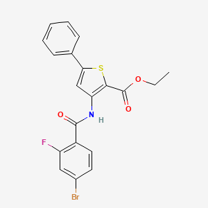 Ethyl 3-(4-bromo-2-fluorobenzamido)-5-phenylthiophene-2-carboxylate