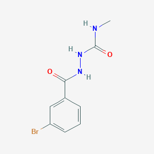 molecular formula C9H10BrN3O2 B2819497 2-(3-bromobenzoyl)-N-methyl-1-hydrazinecarboxamide CAS No. 356568-31-5