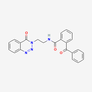 molecular formula C23H18N4O3 B2819498 2-benzoyl-N-(2-(4-oxobenzo[d][1,2,3]triazin-3(4H)-yl)ethyl)benzamide CAS No. 1903247-07-3