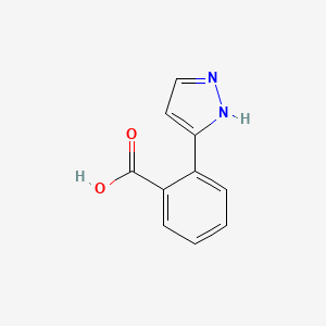 molecular formula C10H8N2O2 B2819514 吡唑基苯甲酸 CAS No. 1359735-11-7