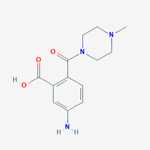 5-Amino-2-[(4-methyl-1-piperazinyl)carbonyl]benzoic acid