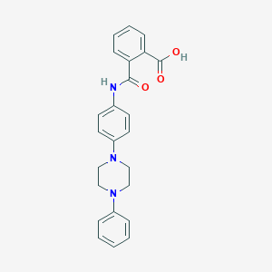 2-{[4-(4-Phenyl-1-piperazinyl)anilino]carbonyl}benzoic acid