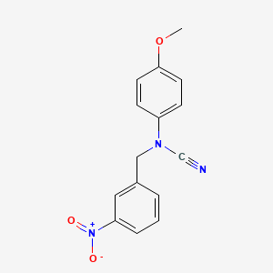 (4-Methoxyphenyl)-[(3-nitrophenyl)methyl]cyanamide