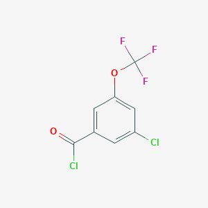 molecular formula C8H3Cl2F3O2 B2819564 3-Chloro-5-(trifluoromethoxy)benzoyl chloride CAS No. 886503-20-4