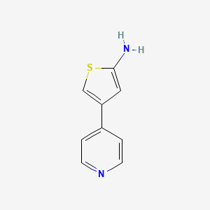 molecular formula C9H8N2S B2819568 4-(Pyridin-4-yl)thiophen-2-amine CAS No. 692889-16-0