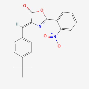 molecular formula C20H18N2O4 B2819572 (Z)-4-(4-(tert-butyl)benzylidene)-2-(2-nitrophenyl)oxazol-5(4H)-one CAS No. 313264-37-8