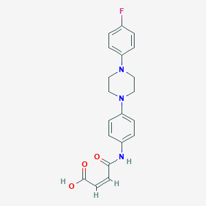 molecular formula C20H20FN3O3 B281959 4-{4-[4-(4-Fluorophenyl)-1-piperazinyl]anilino}-4-oxo-2-butenoic acid 