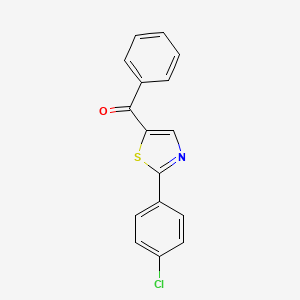 (2-(4-Chlorophenyl)-1,3-thiazol-5-yl)(phenyl)methanone