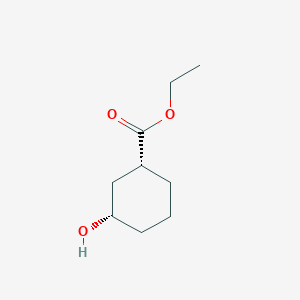 molecular formula C9H16O3 B2819600 ethyl (1R,3S)-3-hydroxycyclohexanecarboxylate CAS No. 1821824-32-1